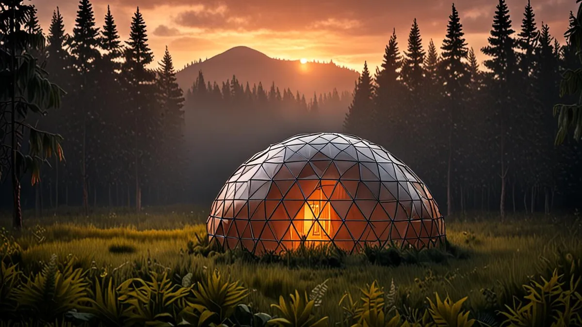 glamping site in New Zealand