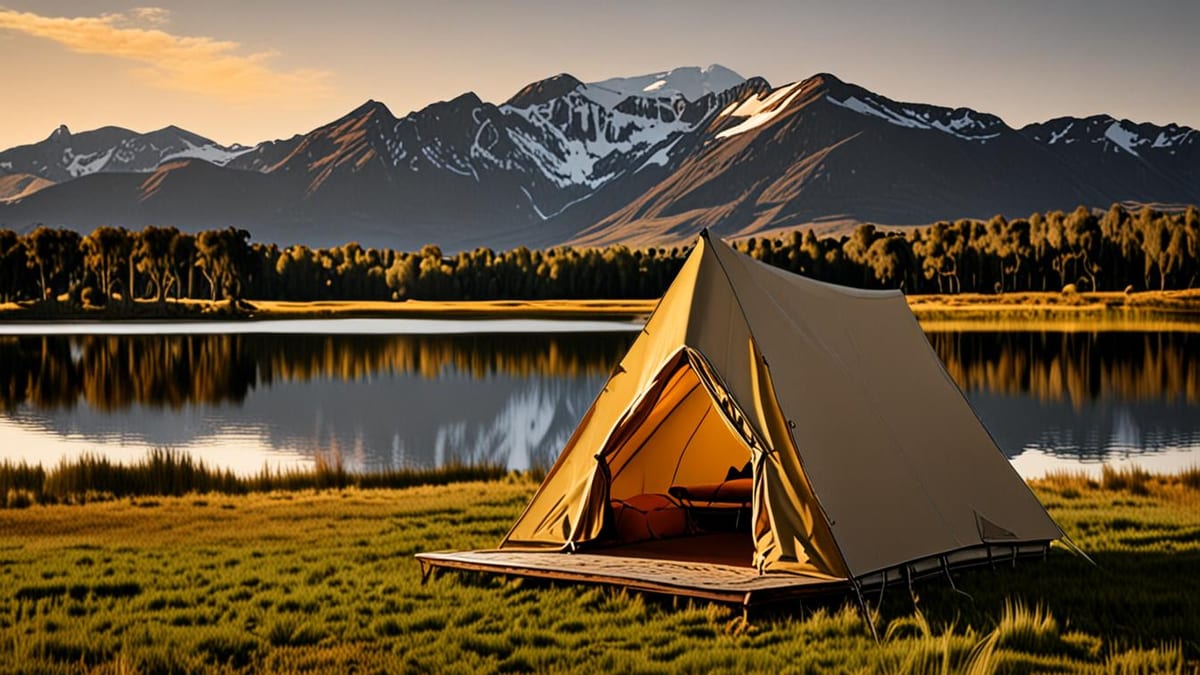 glamping site in New Zealand